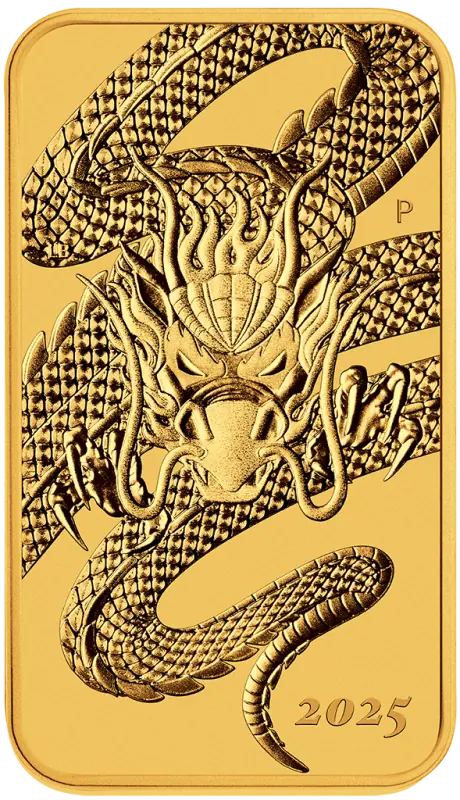 1 oz Dragon Rectangular Gold Coin | 2025 | StoneX Bullion
