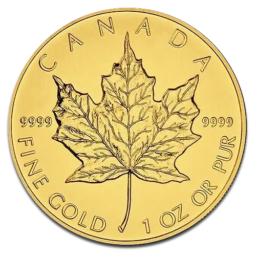 Maple Leaf 1 oz guld, varierande årtal