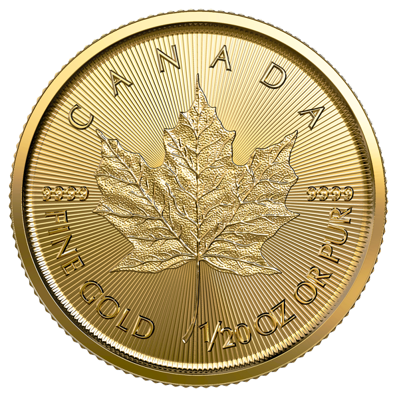 1/20 oz Maple Leaf Gold Coin | 2023 - Gold Coin