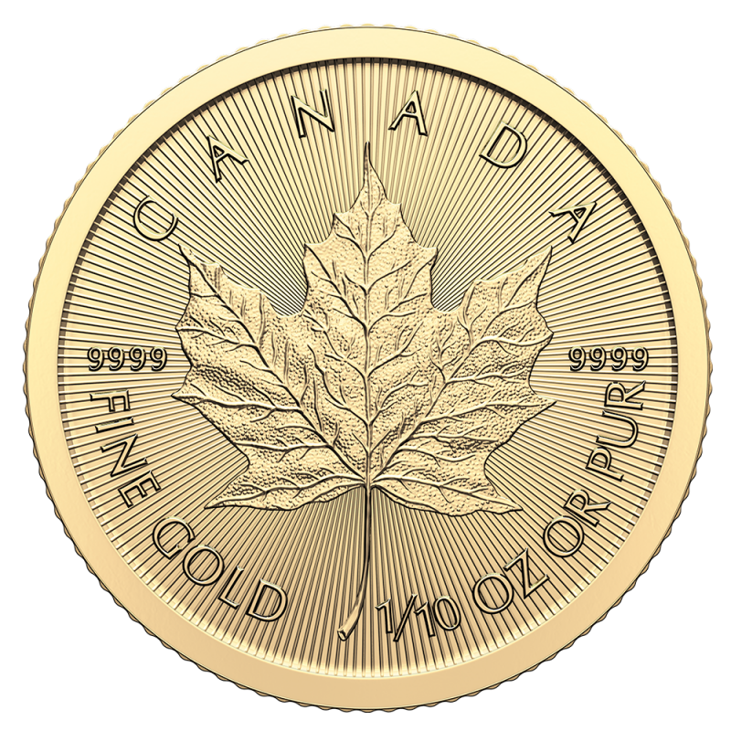 Maple Leaf 1/10 oz guld
