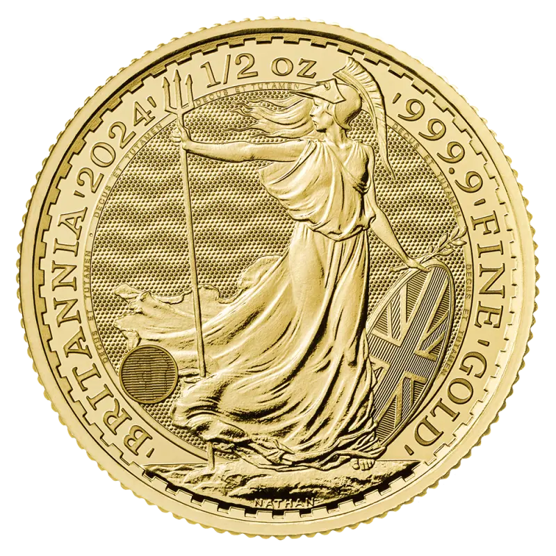 1/2 oz Britannia Charles III Gold Coin | 2024 - Gold Coin