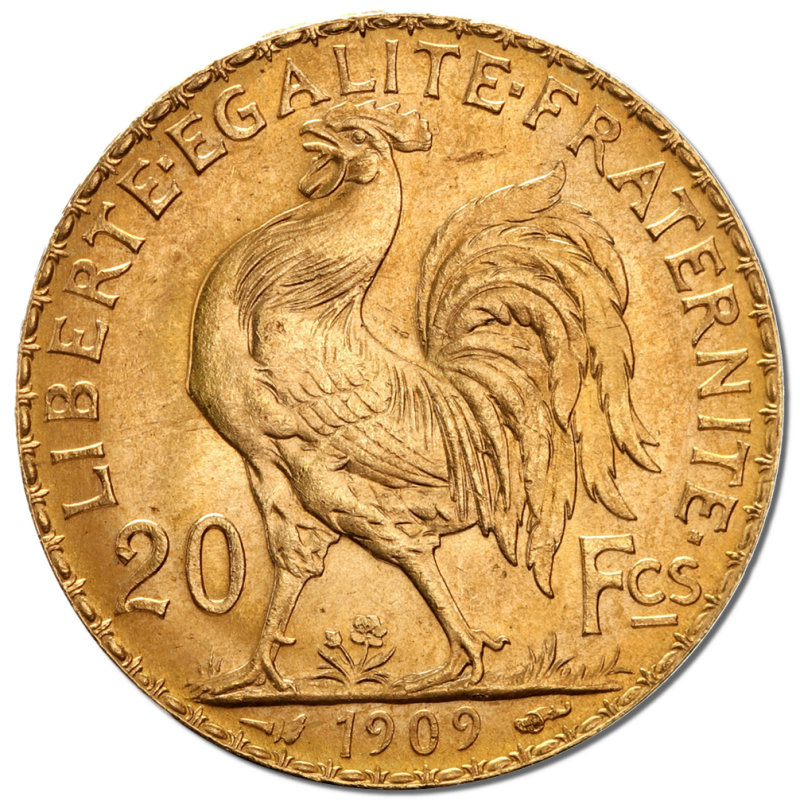 20 French Francs Marianne Rooster Gold Coin | 1899-1914​ - Gold Coin