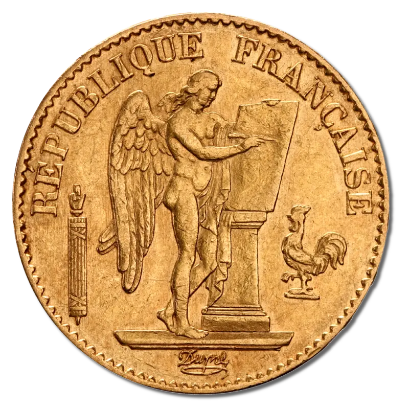 20 French Francs Angel (Génie) 3rd Republic | Gold | 1871-1898 - Gold Coin