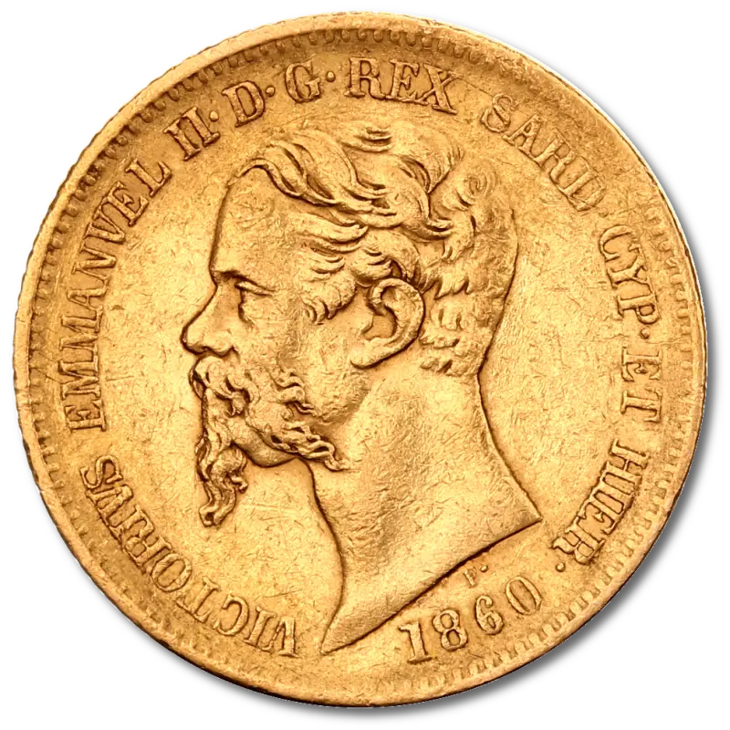 20 Italian Lira Vittorio Emmanuel II Sardinia | Gold | 1850-1861