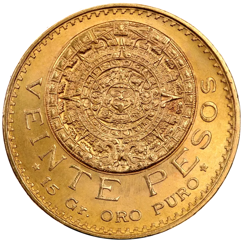 20 Mexican Pesos Azteca | Gold | 1917-1959 - Gold Coin