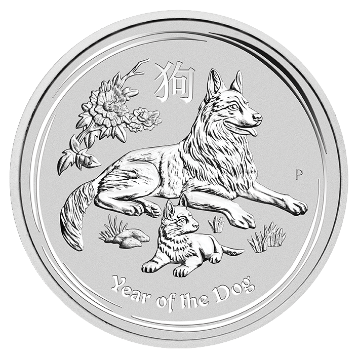 2018 2oz Silver Lunar II Year of the Dog |Perth Mint | StoneX Bullion