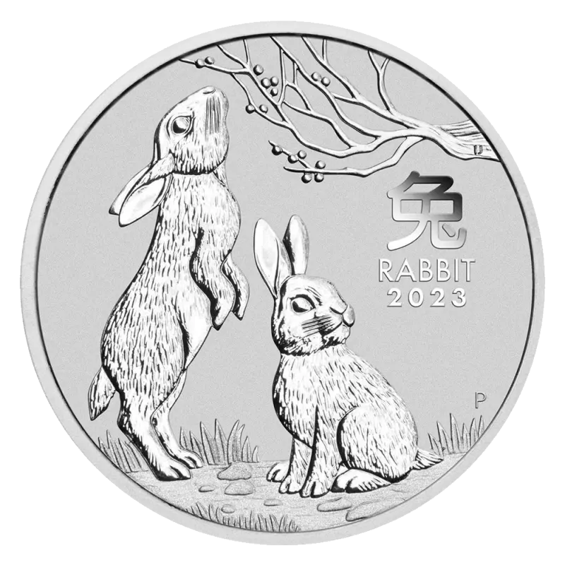 5 oz Lunar III Rabbit | Silver | 2023 - Silver Coin