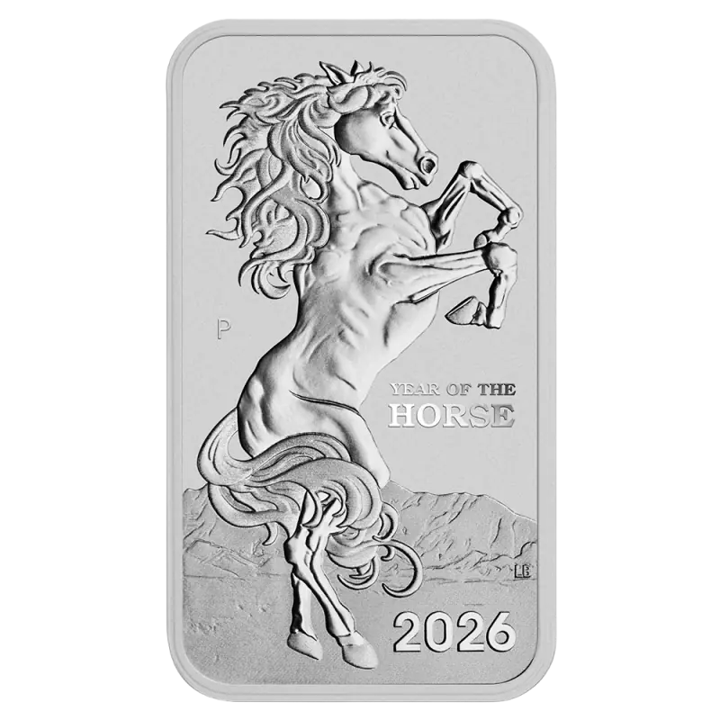 1 oz Lunar III Horse Rectangular Silver Coin | 2026 | StoneX Bullion