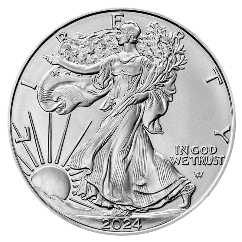 US Eagle 1 oz silver, varierande årtal