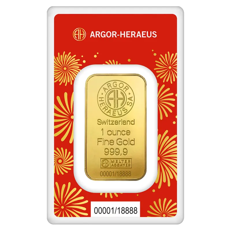 oz Gold Bar Argor-Heraeus Year Of The Snake 2025 StoneX