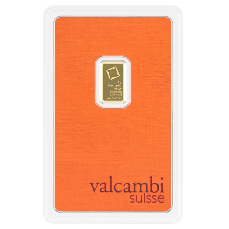 1 gram Valcambi Gold Bar | StoneX Bullion