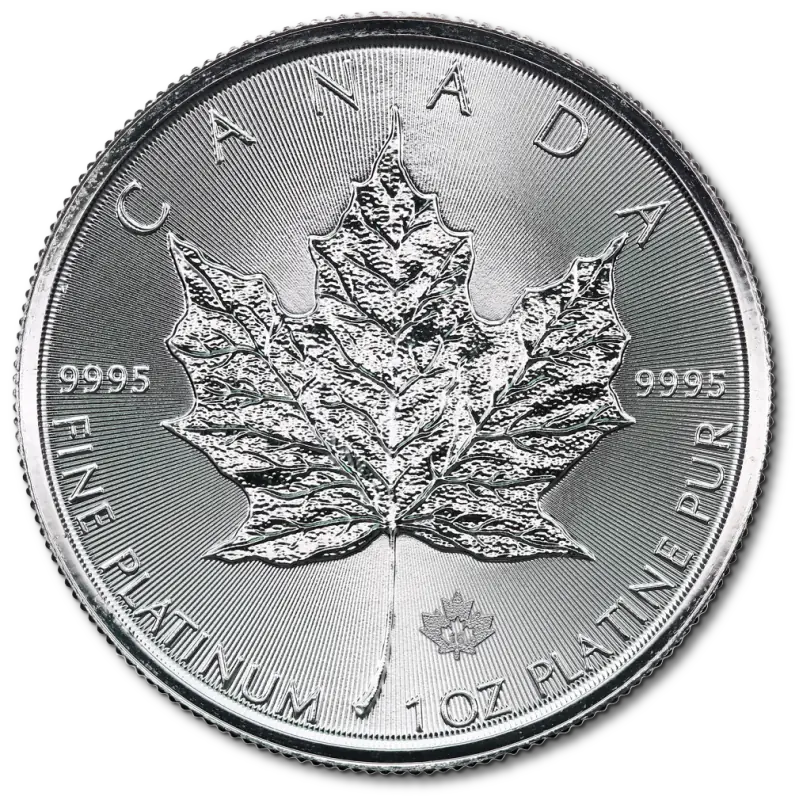 1 oz Platinum Maple Leaf Coin | StoneX Bullion