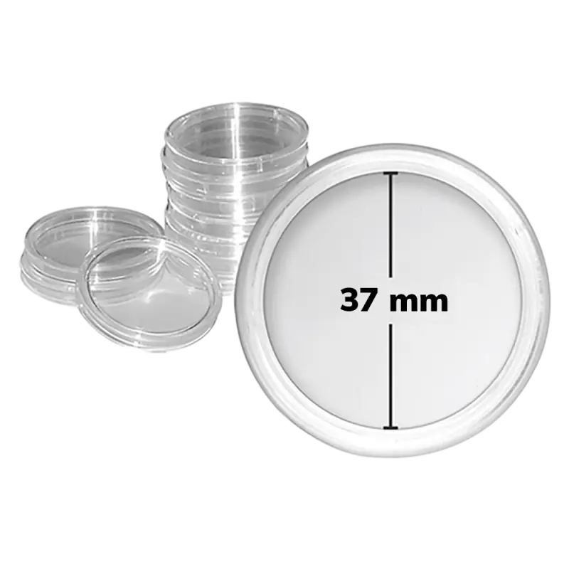 Cápsula De 37 Mm Para Monedas - Dracma Metales
