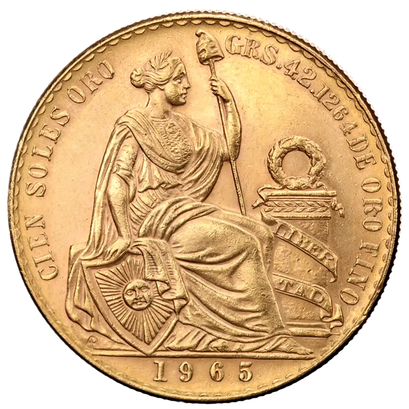 100 Peruvian Soles Gold Mixed Years 100-peruvian-soles-gold-mixed-years