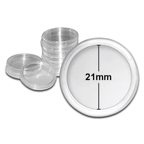 Schulz Capsule Porta Monete Trasparenti - 10 Pezzi Da 31 Mm - Protezione E Conservazione Per Collezionisti Di Numismatica