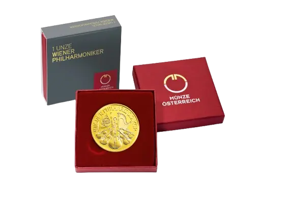 Sammlerboxen 1/10 oz Vienna Philharmonic Case  Christmas Design 